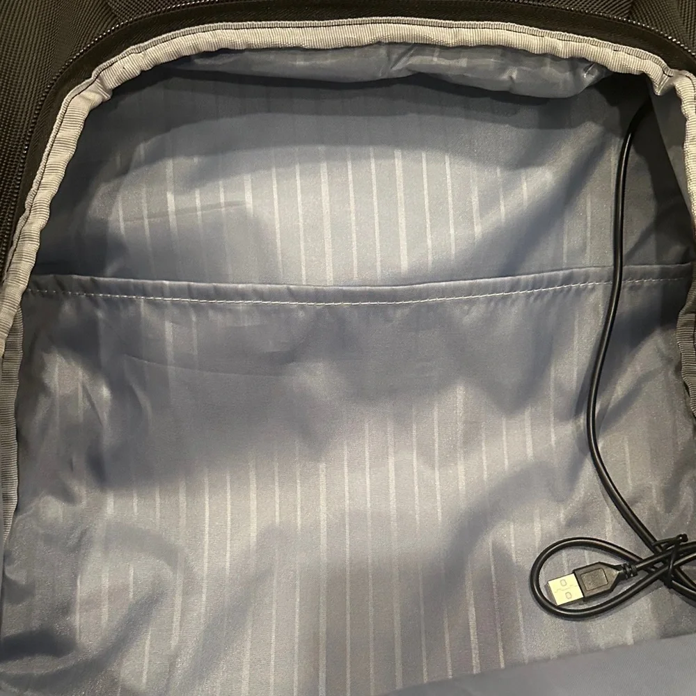 Vankean Black 16” Travel Laptop Backpack with Red Highlights